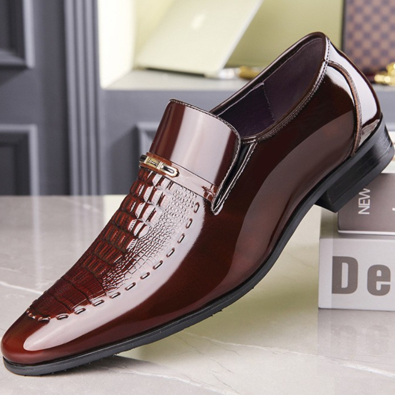 Men Shoes For Office Work - Männer Leder Schuhe Patent Leder Business