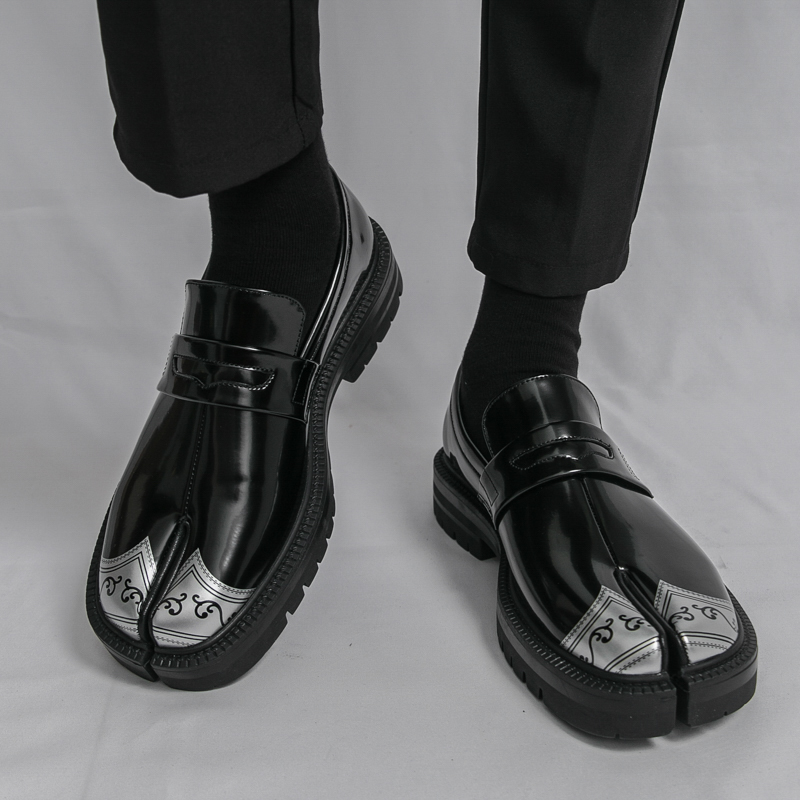 Men'S Shoes Japanese Brand - Mode Japanischen Stil Split Toe Loafers