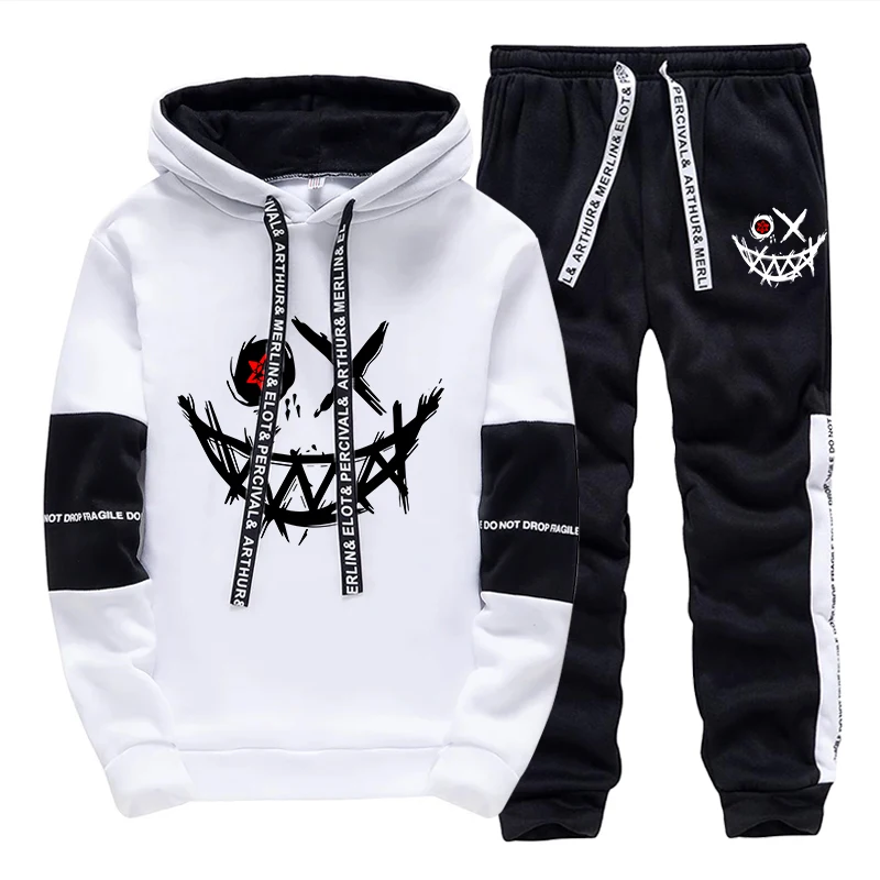 Men Shoes Joggers - Herren-Set/Hoodie/Hose 2026 Herbst Tägliche Freizeitmode Kapuzenpullover
