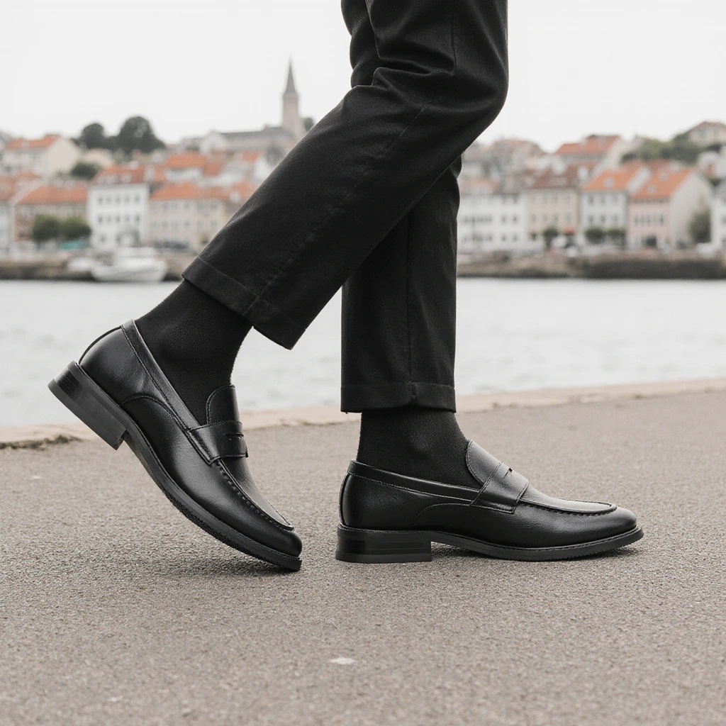Herren Schwarze Penny Loafer K – Men Shoes For Office Work Bewertung und Preis