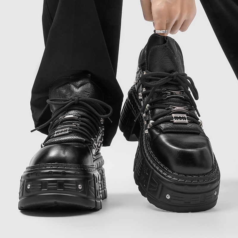 Neue Gothic-Punk-Plateauschuhe – Men'S Shoes With Height Increase Bewertung und Preis