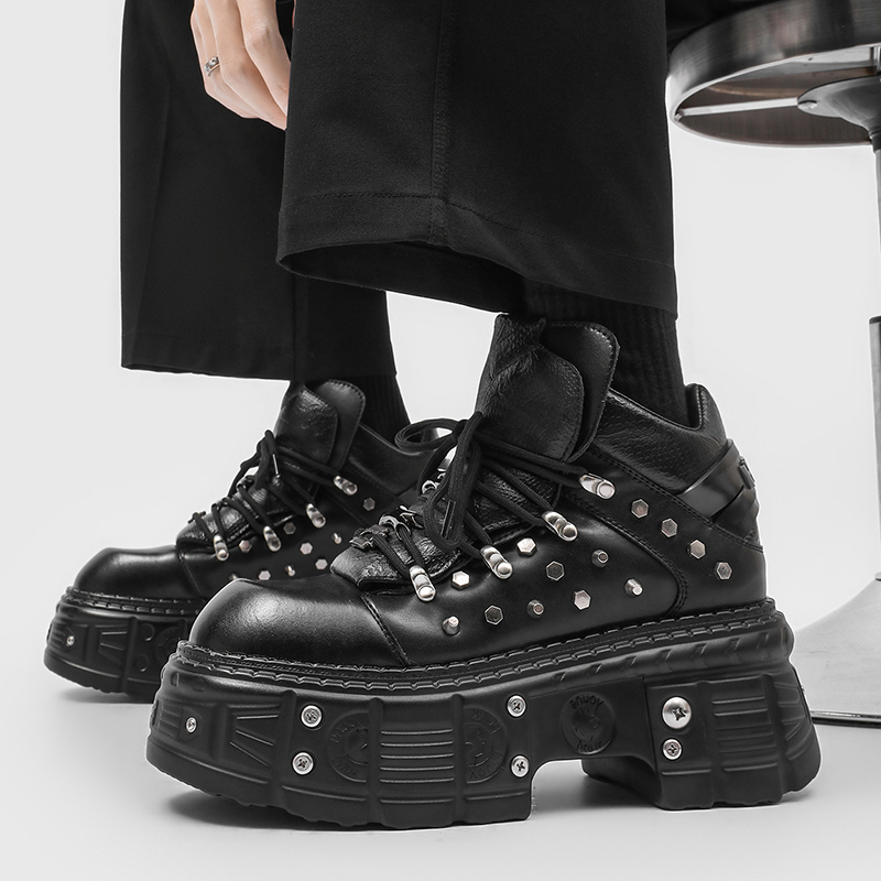 Neue Gothic-Punk-Plateauschuhe – Men'S Shoes With Height Increase Bewertung und Preis