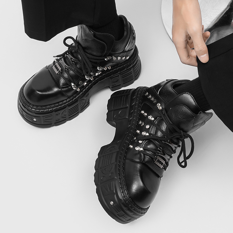 Neue Gothic-Punk-Plateauschuhe – Men'S Shoes With Height Increase Bewertung und Preis