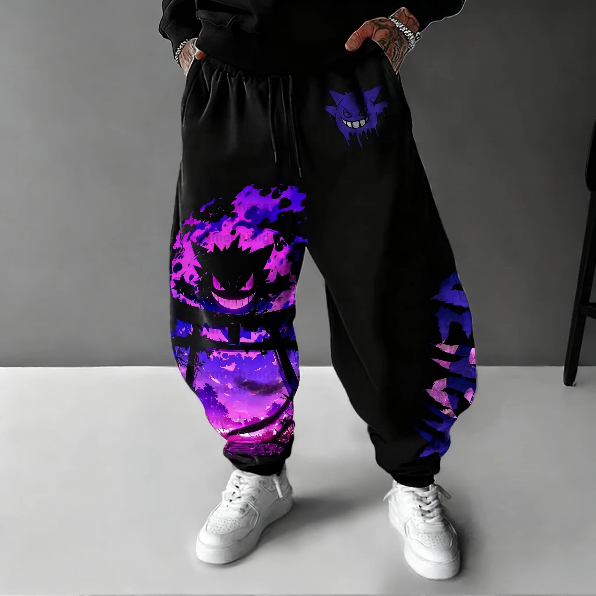 Y2K 2026 Pokemon Gengar Baumwo – Men Shoes Joggers Bewertung und Preis