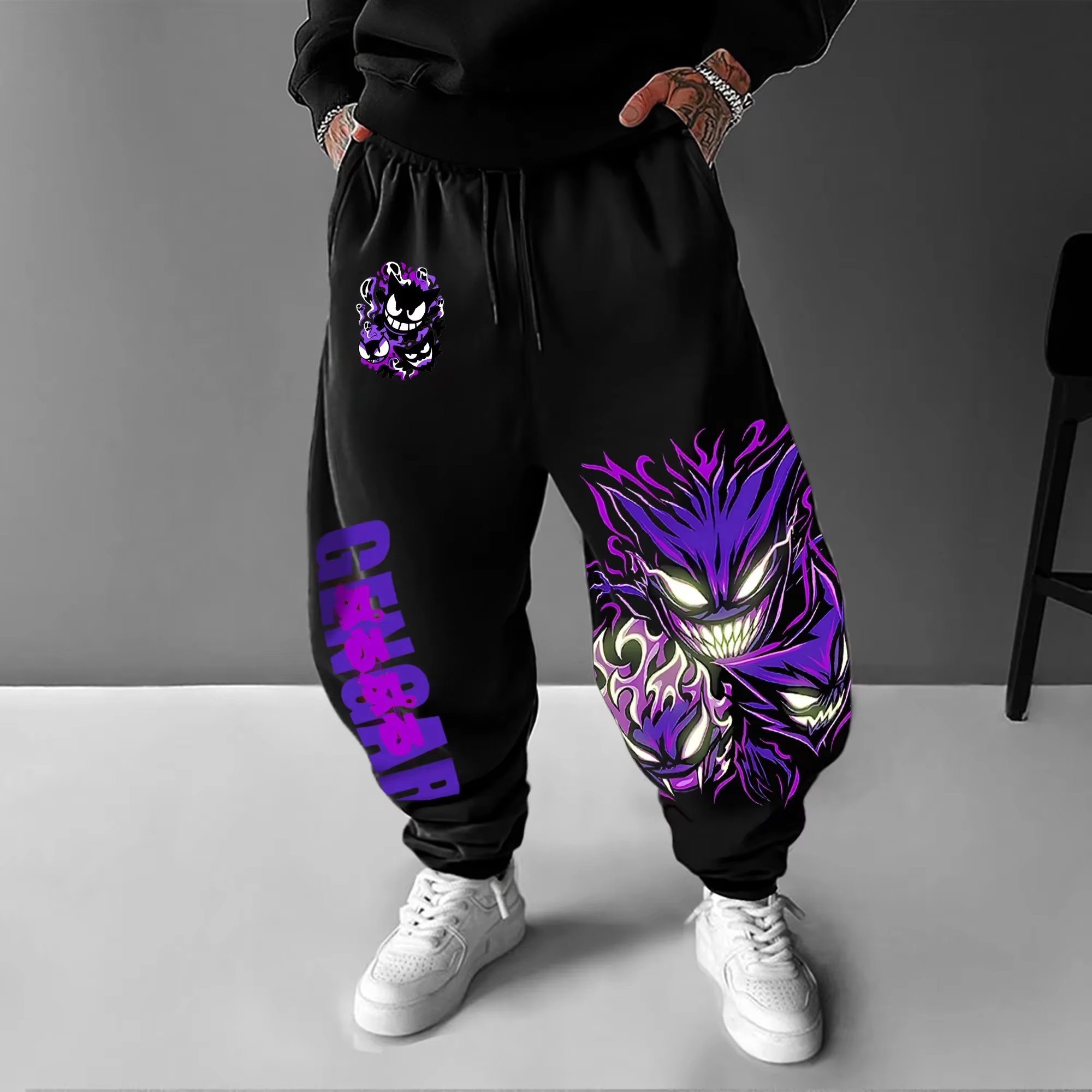 Y2K 2026 Pokemon Gengar Baumwo – Men Shoes Joggers Bewertung und Preis