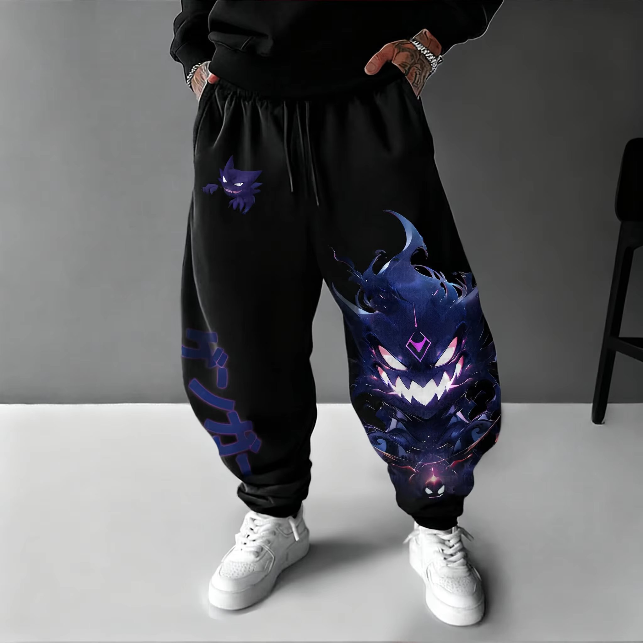 Y2K 2026 Pokemon Gengar Baumwo – Men Shoes Joggers Bewertung und Preis