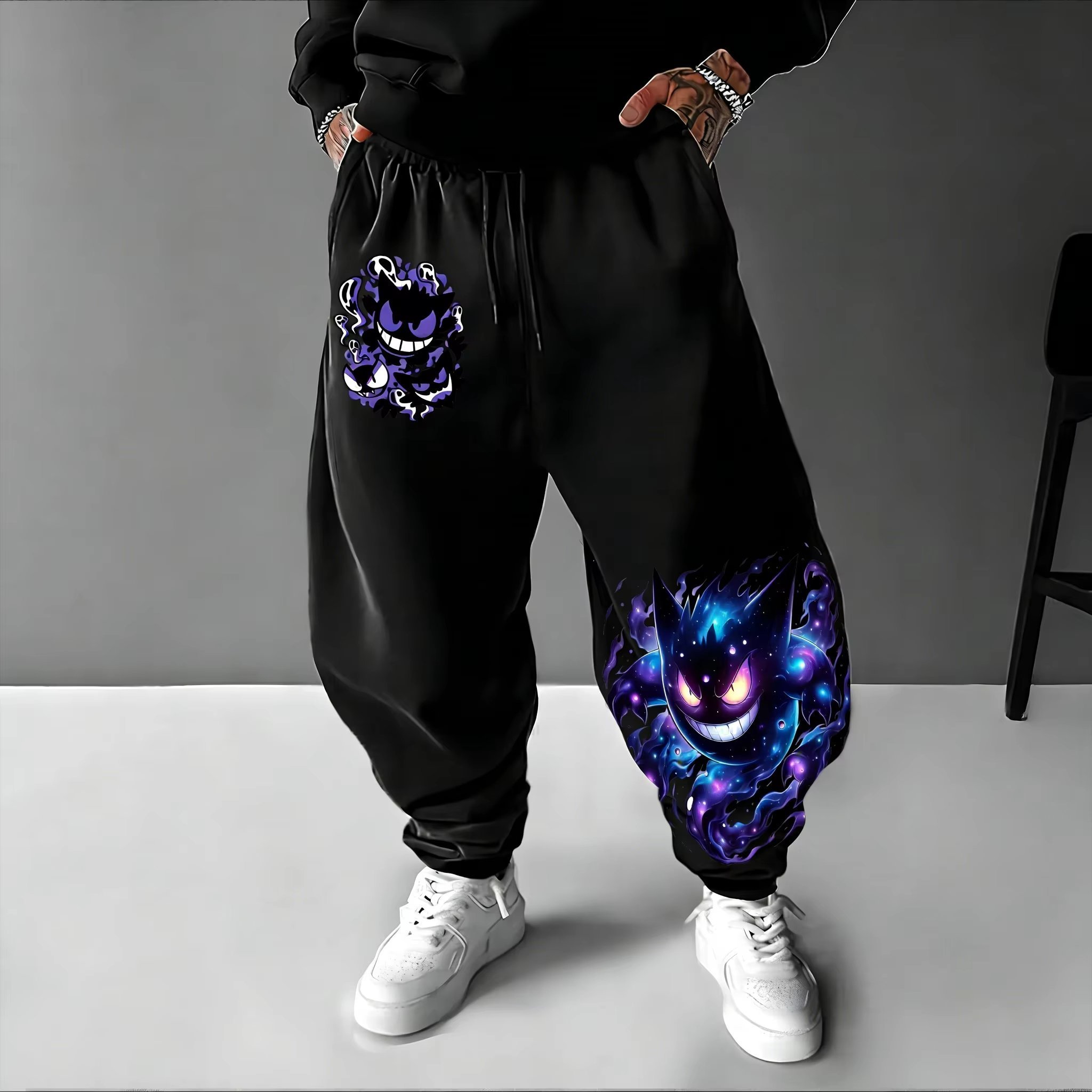 Y2K 2026 Pokemon Gengar Baumwo – Men Shoes Joggers Bewertung und Preis